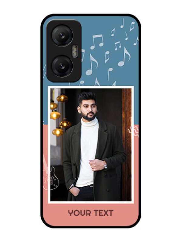 Custom Infinix Hot 20 5G Custom Metal Phone CaseWith Color Musical Note Design