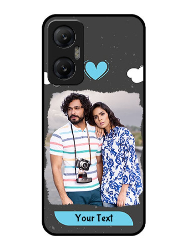 Custom Infinix Hot 20 5G Custom Metal Phone CaseSplashes With Love Doodles Design