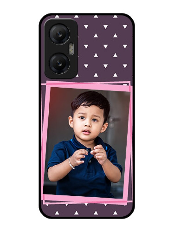 Custom Infinix Hot 20 5G Custom Metal Phone CaseTriangle Pattern Dotted Design
