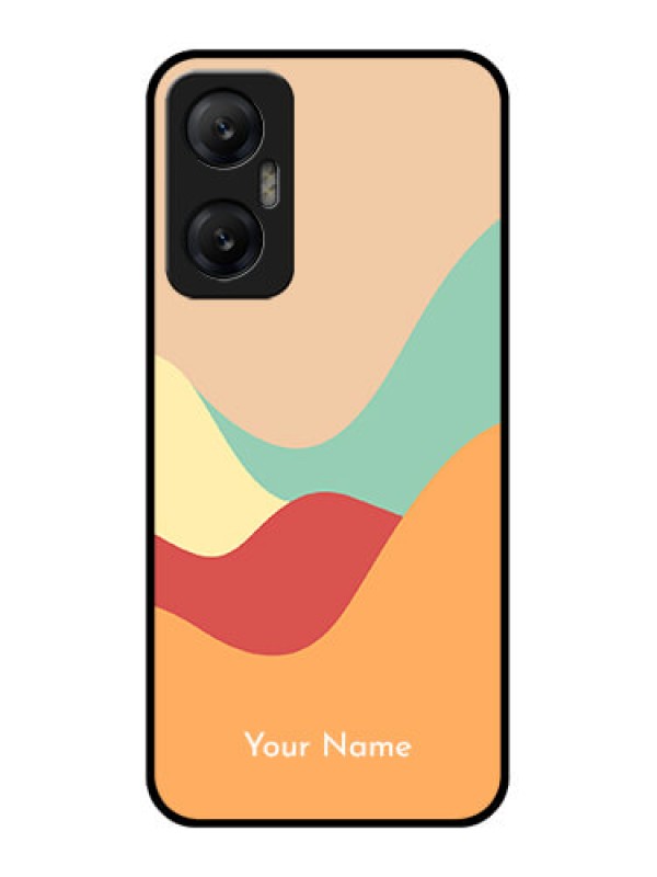 Custom Infinix Hot 20 5G Custom Metal Phone CaseOcean Waves Multi - Colour Design