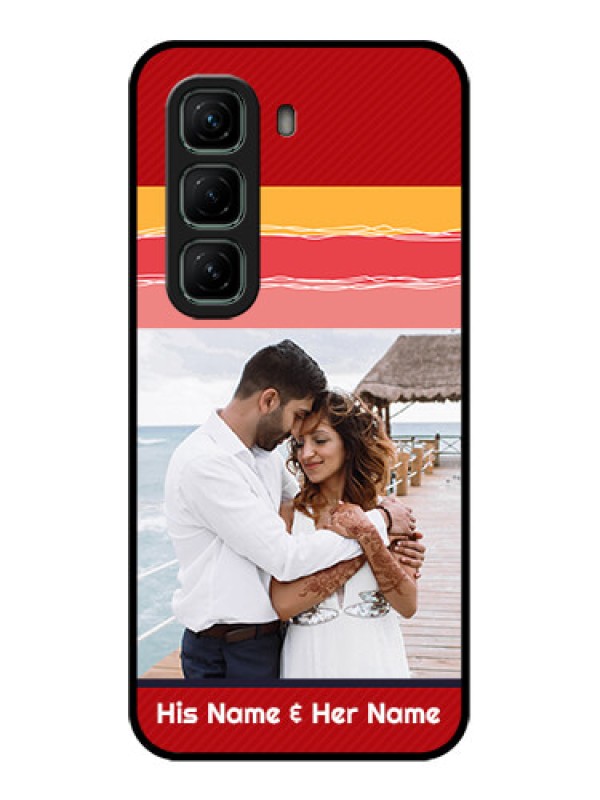 Custom Infinix Hot 50 5G Custom Metal Phone CaseColorful Case Design