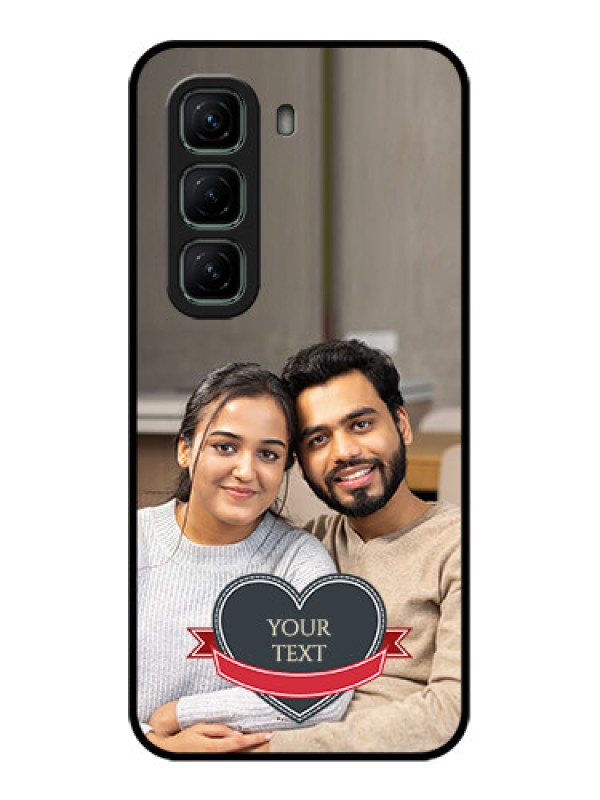 Custom Infinix Hot 50 5G Custom Metal Phone CaseJust Married Couple Design