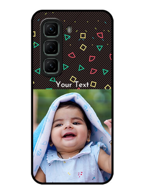 Custom Infinix Hot 50 5G Custom Metal Phone CaseWith Confetti Birthday Design