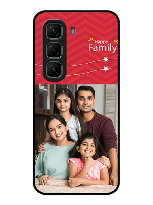 Custom Infinix Hot 50 5G Custom Metal Phone CaseHappy Family Design