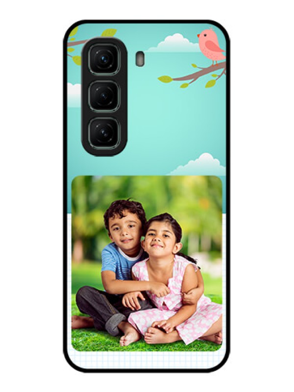 Custom Infinix Hot 50 5G Custom Metal Phone CaseDoodle Love Design