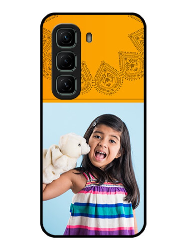Custom Infinix Hot 50 5G Custom Metal Phone CasePhoto Wedding Design