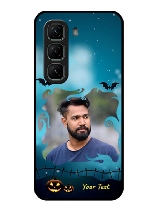 Custom Infinix Hot 50 5G Custom Metal Phone CaseHalloween Frame Design