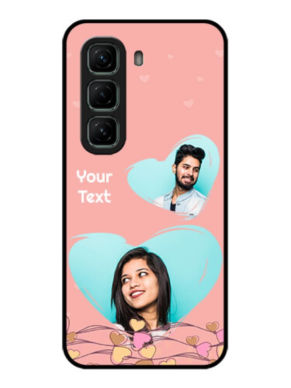 Custom Infinix Hot 50 5G Custom Metal Phone CaseLove Doodle Design