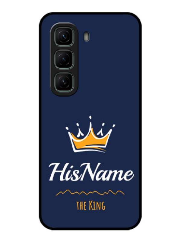 Custom Infinix Hot 50 5G Custom Metal Phone CaseKing With Name Design