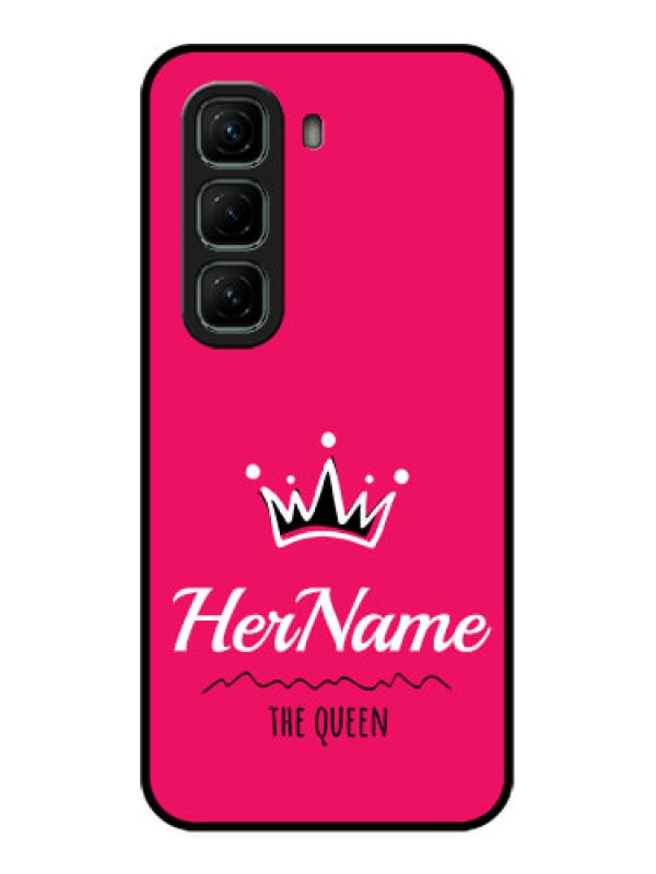 Custom Infinix Hot 50 5G Custom Metal Phone CaseQueen With Name Design