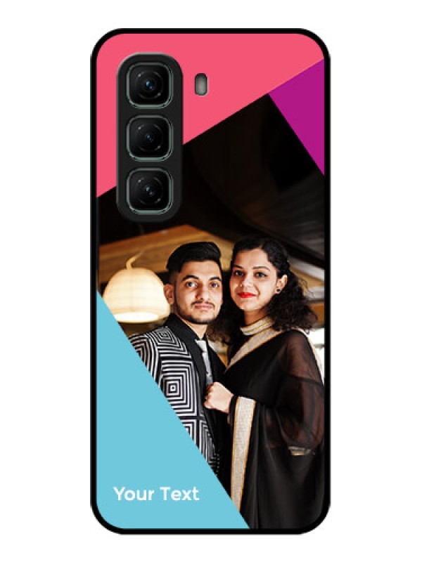 Custom Infinix Hot 50 5G Custom Metal Phone CaseStacked Triple Colour Design