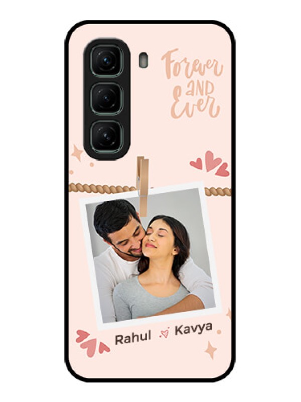 Custom Infinix Hot 50 5G Custom Metal Phone CaseForever And Ever Love Design