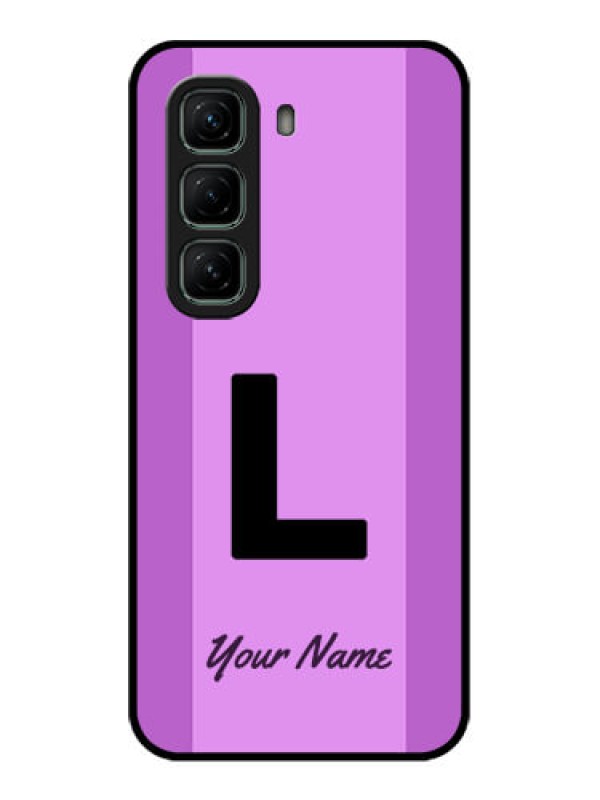 Custom Infinix Hot 50 5G Custom Metal Phone CaseTricolor Custom Text Design