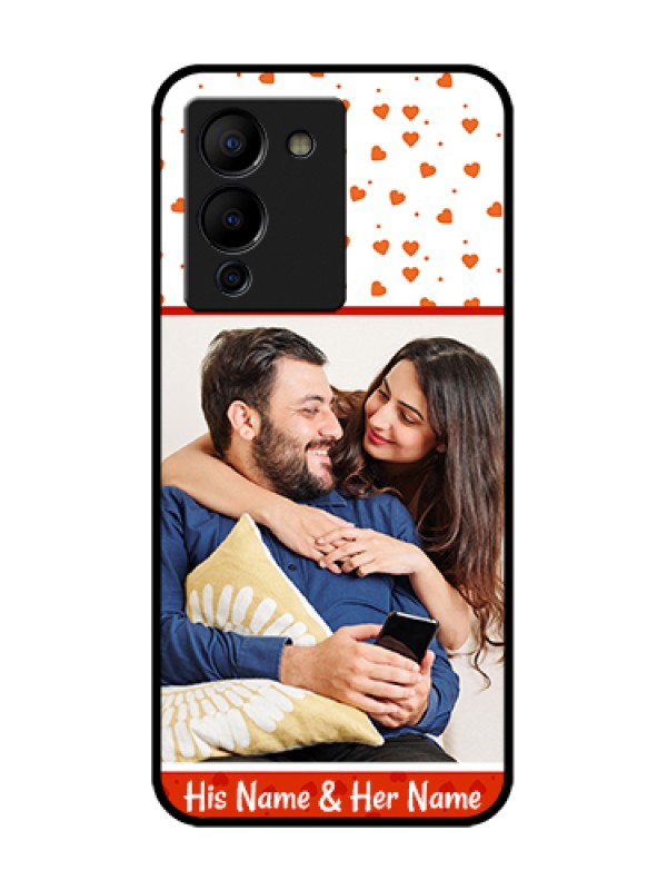 Custom Infinix Note 12 Turbo Custom Metal Phone Case - Orange Love Symbol Design