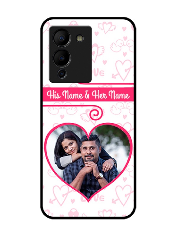 Custom Infinix Note 12 Turbo Custom Metal Phone Case - Heart Shape Love Design