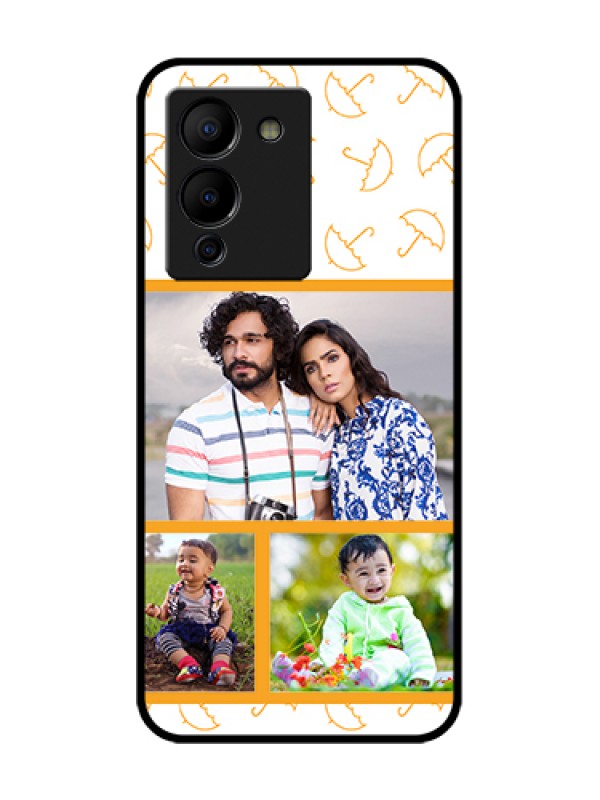 Custom Infinix Note 12 Turbo Custom Metal Phone Case - Yellow Pattern Design