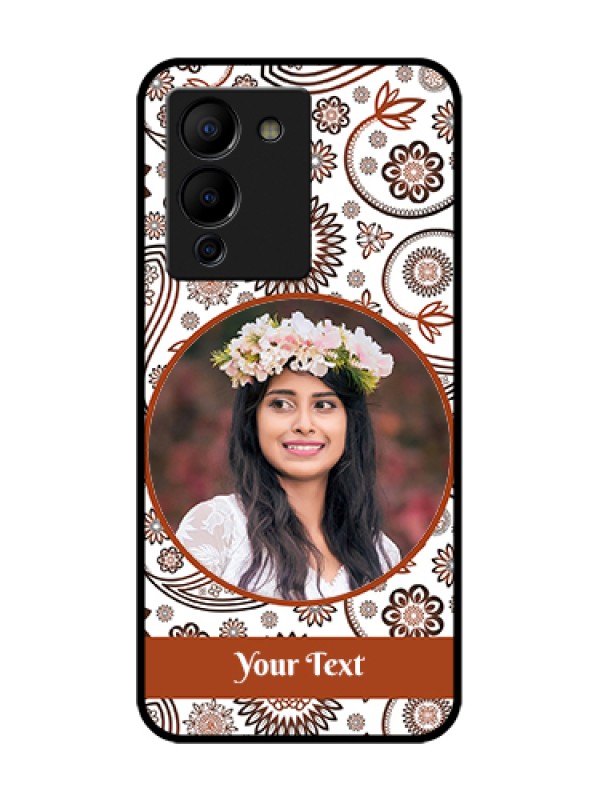 Custom Infinix Note 12 Turbo Custom Metal Phone Case - Abstract Flower Design
