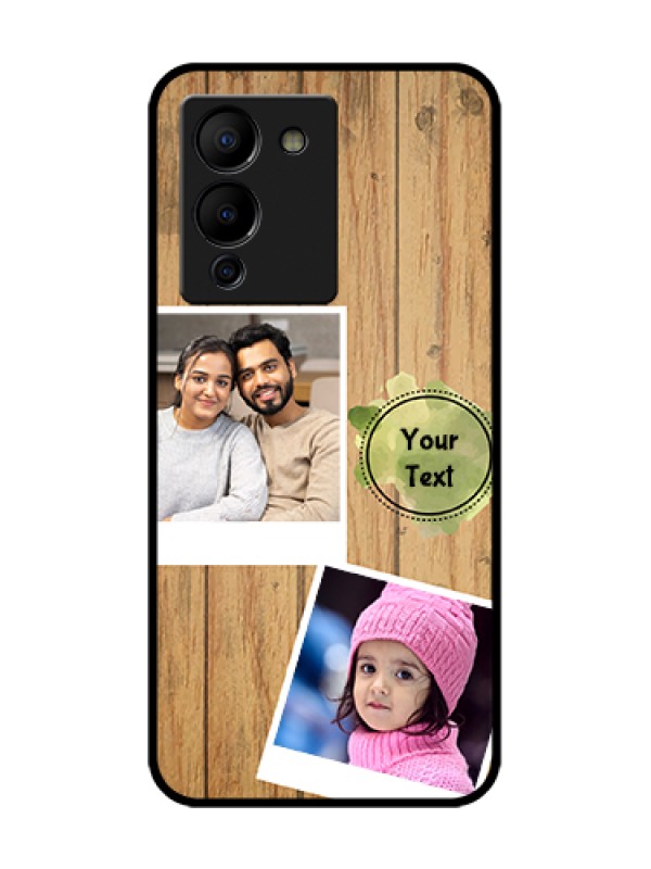 Custom Infinix Note 12 Turbo Custom Metal Phone Case - Wooden Texture Design