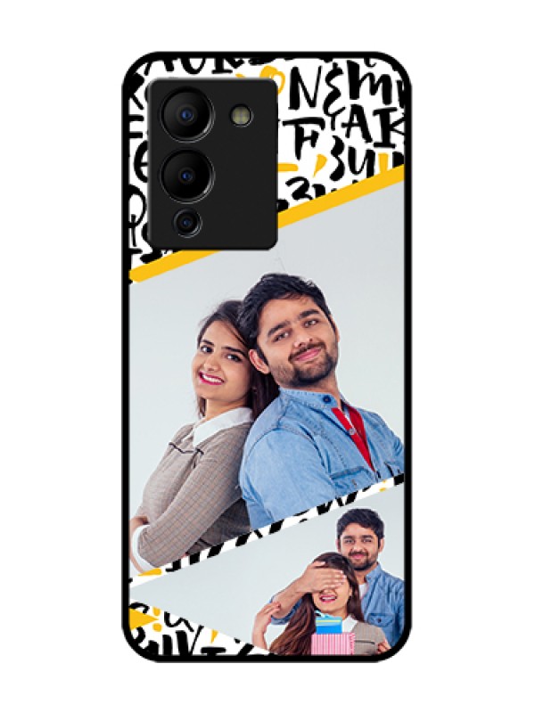 Custom Infinix Note 12 Turbo Custom Metal Phone Case - Letters Pattern Design