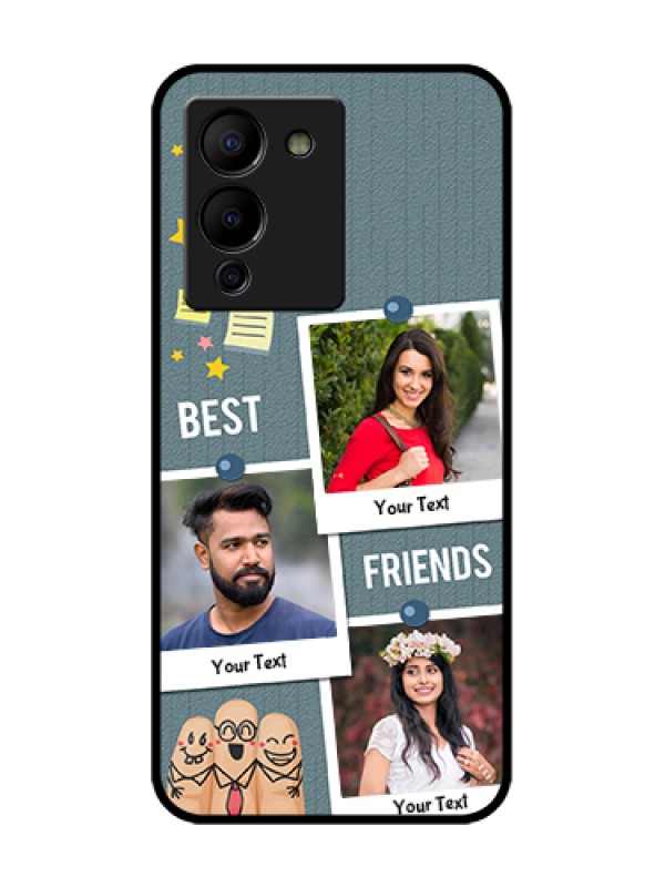 Custom Infinix Note 12 Turbo Custom Metal Phone Case - Sticky Frames And Friendship Design