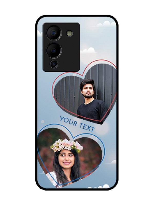 Custom Infinix Note 12 Turbo Custom Metal Phone Case - Blue Color Couple Design