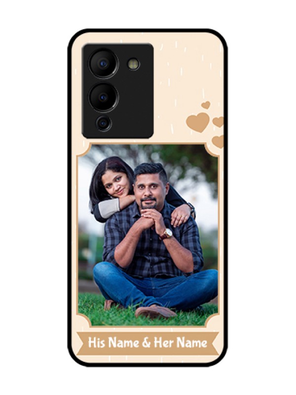 Custom Infinix Note 12 Turbo Custom Metal Phone Case - With Confetti Love Design