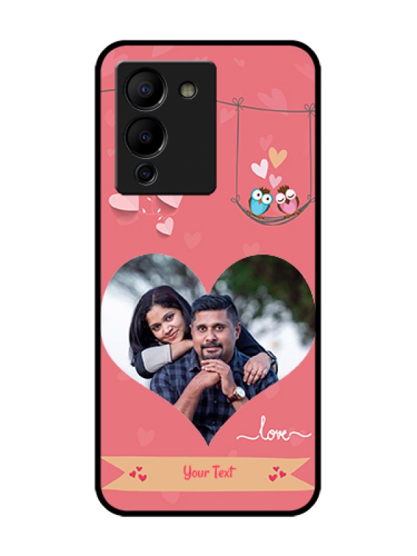 Custom Infinix Note 12 Turbo Custom Metal Phone Case - Peach Color Love Design