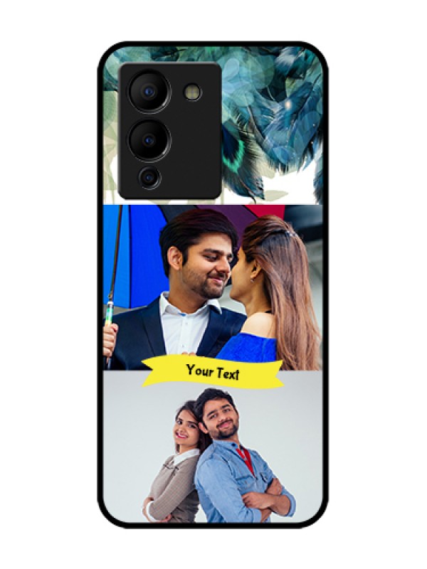 Custom Infinix Note 12 Turbo Custom Metal Phone Case - Image With Boho Peacock Feather Design