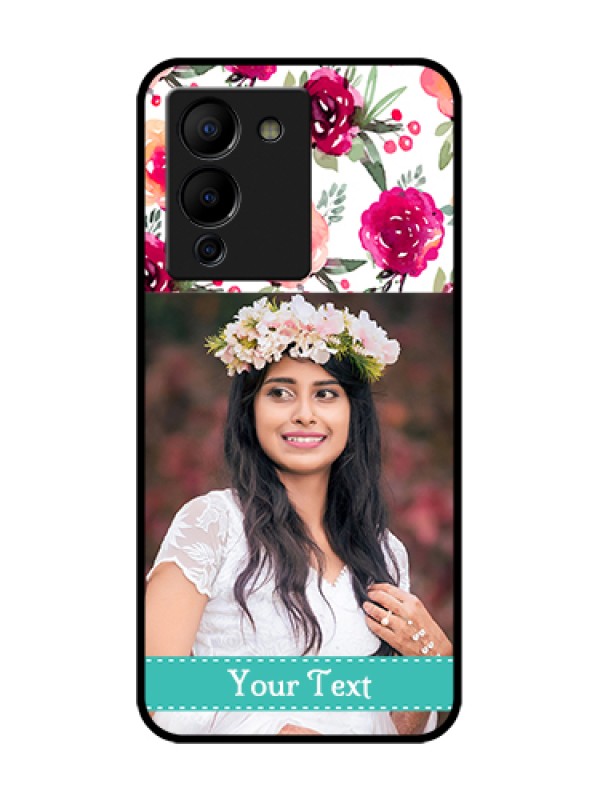 Custom Infinix Note 12 Turbo Custom Metal Phone Case - Water Colors Floral Design
