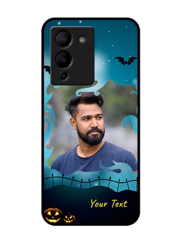 Custom Infinix Note 12 Turbo Custom Metal Phone Case - Halloween Frame Design