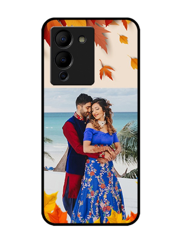 Custom Infinix Note 12 Turbo Custom Metal Phone Case - Autumn Maple Leaves Design