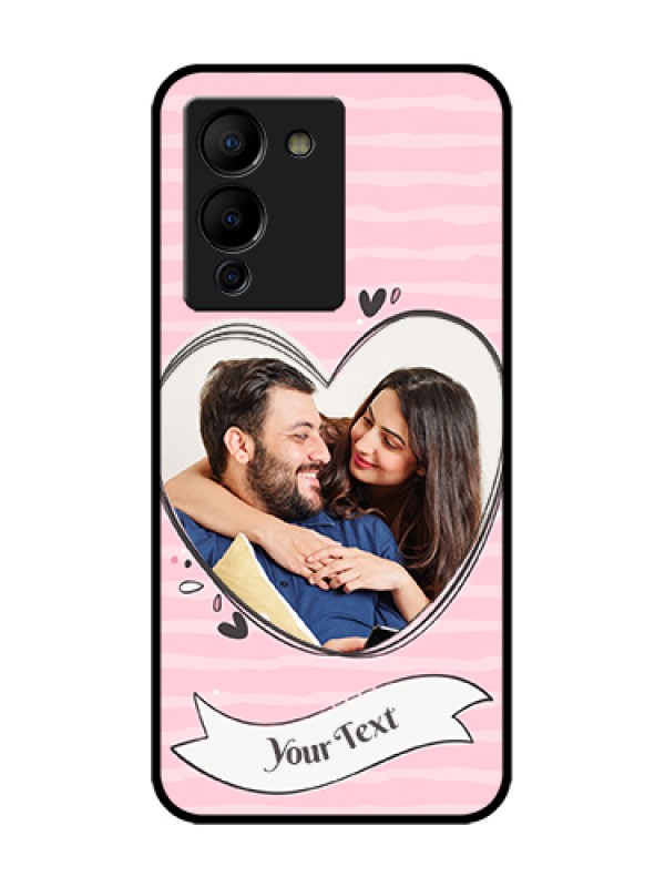 Custom Infinix Note 12 Turbo Custom Metal Phone Case - Vintage Heart Design