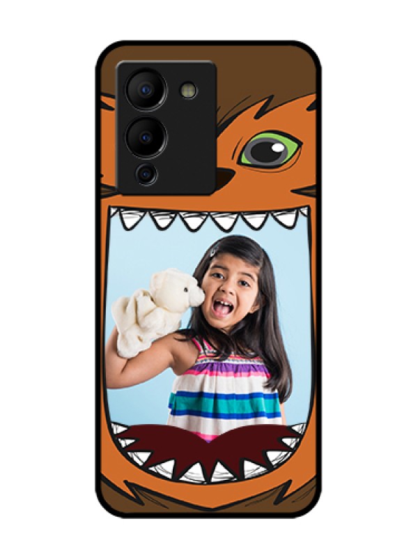 Custom Infinix Note 12 Turbo Custom Metal Phone Case - Owl Monster Back Case Design