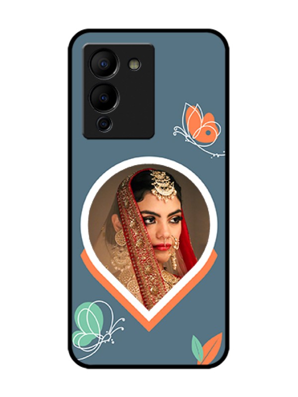 Custom Infinix Note 12 Turbo Custom Metal Phone Case - Droplet Butterflies Design