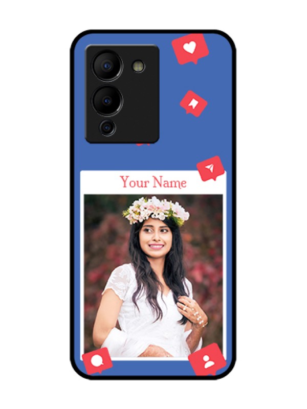 Custom Infinix Note 12 Turbo Custom Metal Phone Case - Like Share And Comment Design