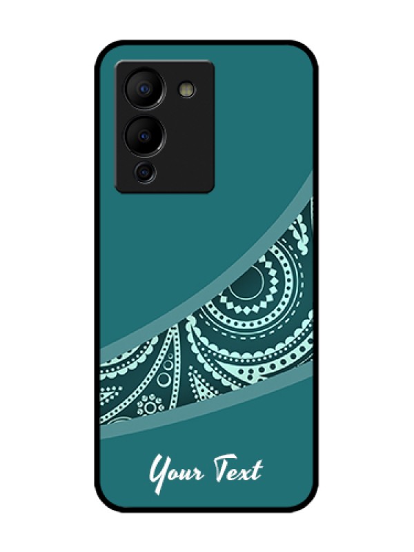Custom Infinix Note 12 Turbo Custom Metal Phone Case - Semi Visible Floral Design