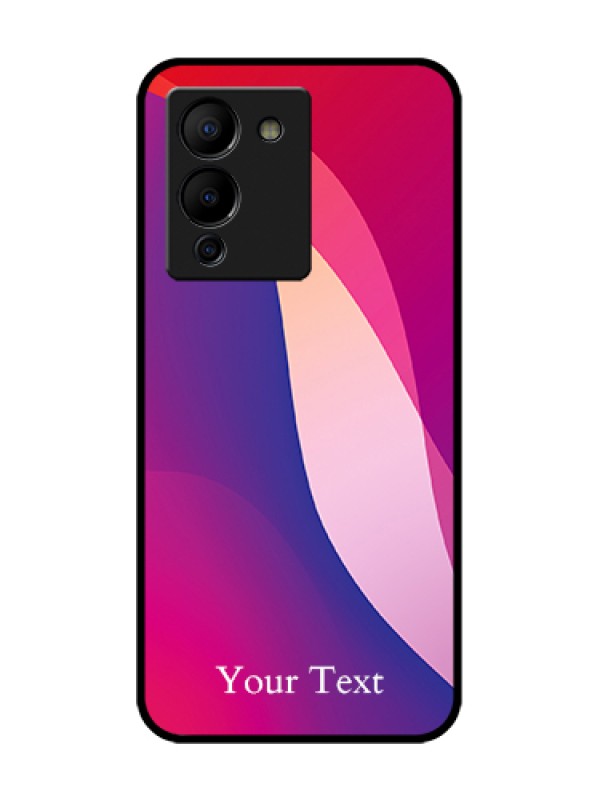 Custom Infinix Note 12 Turbo Custom Metal Phone Case - Digital Abstract Overlap Design