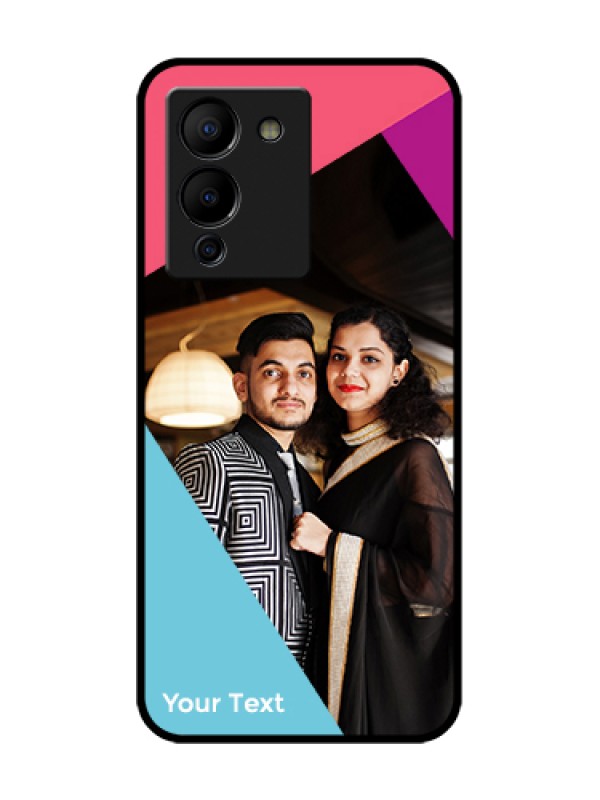 Custom Infinix Note 12 Turbo Custom Metal Phone Case - Stacked Triple Colour Design