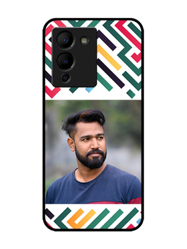 Custom Infinix Note 12 Turbo Custom Metal Phone Case - Colorful Maze Pattern Design