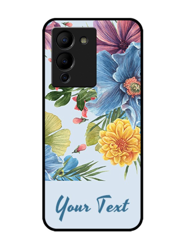 Custom Infinix Note 12 Turbo Custom Metal Phone Case - Stunning Watercolored Flowers Painting Design