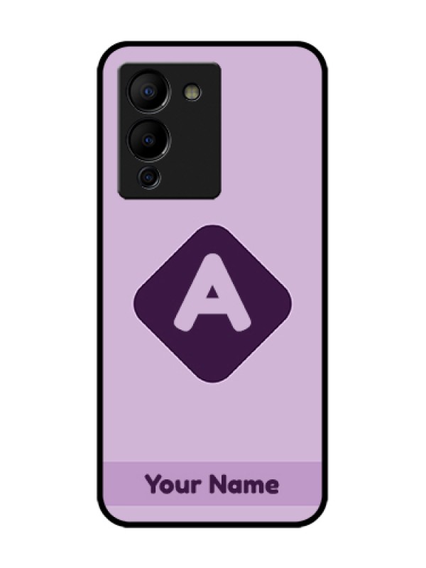 Custom Infinix Note 12 Turbo Custom Metal Phone Case - Custom Letter In Curved Badge Design
