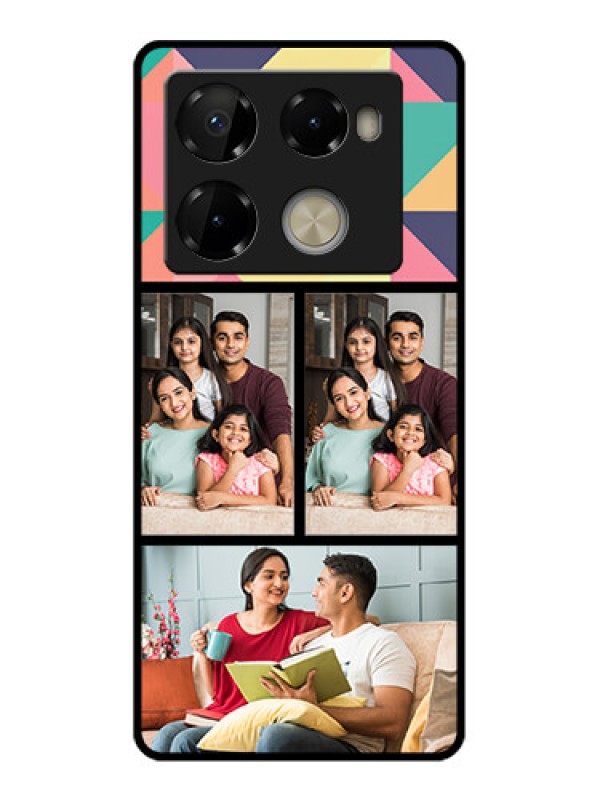 Custom Infinix Note 40 Pro Plus 5G Custom Metal Phone Case - Bulk Pic Upload Design