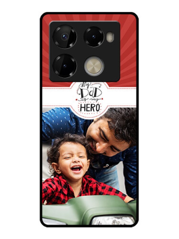 Custom Infinix Note 40 Pro Plus 5G Custom Metal Phone Case - My Dad Hero Design