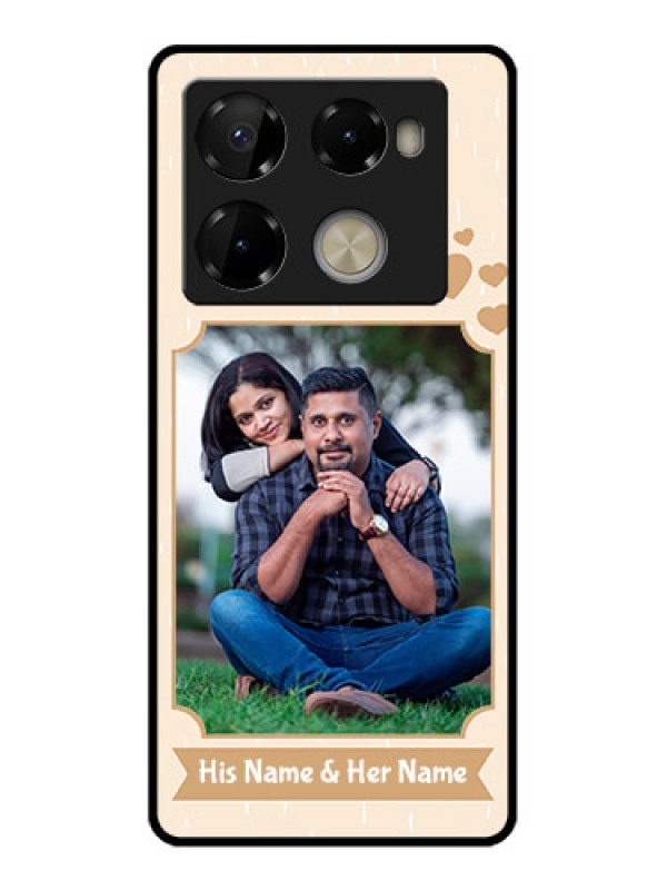 Custom Infinix Note 40 Pro Plus 5G Custom Metal Phone Case - With Confetti Love Design