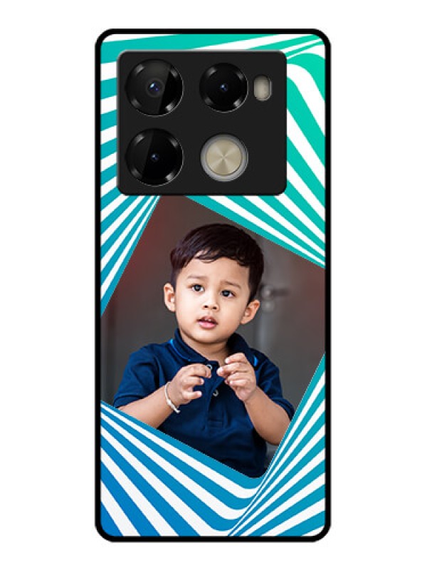 Custom Infinix Note 40 Pro Plus 5G Custom Metal Phone Case - Abstract Spiral Design