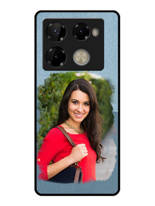 Custom Infinix Note 40 Pro Plus 5G Custom Metal Phone Case - Grunge Line Art Design