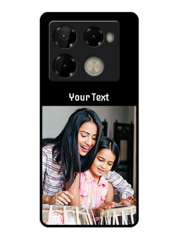 Custom Infinix Note 40 Pro Plus 5G Custom Metal Phone Case - Photo With Name Design
