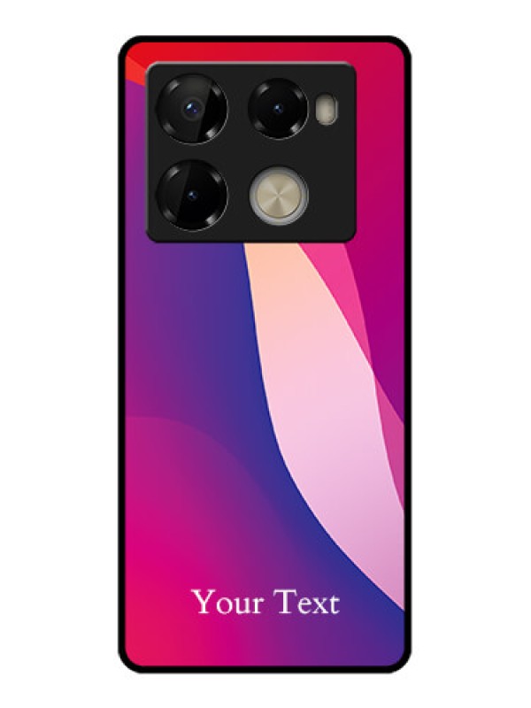 Custom Infinix Note 40 Pro Plus 5G Custom Metal Phone Case - Digital Abstract Overlap Design