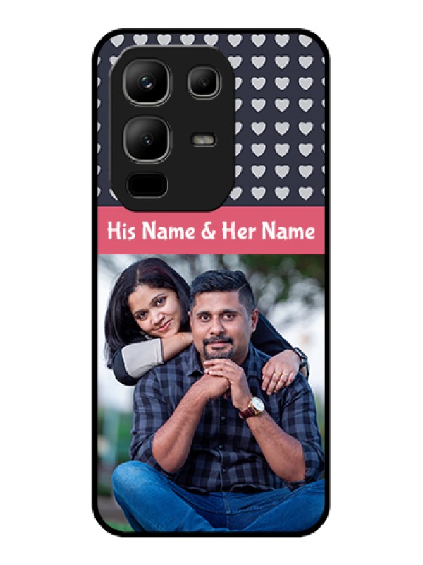 Custom Infinix Note 50x 5G Custom Metal Phone Case - Love Symbols Design
