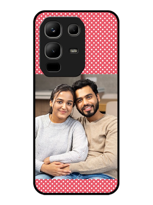 Custom Infinix Note 50x 5G Custom Metal Phone Case - White Dotted Design